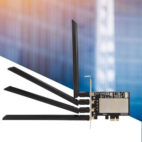 ASHATA Wireless Network Card Adapter, BCM94360CD Adapter NGFF to PCI-E Converter Desktop Wireless Network Card Adapter Card in Saudi Arabia