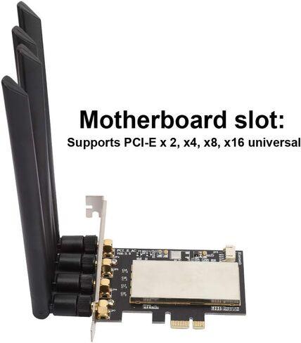 ASHATA Wireless Network Card Adapter, BCM94360CD Adapter NGFF to PCI-E Converter Desktop Wireless Network Card Adapter Card in Saudi Arabia