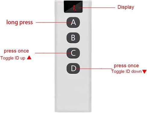 QIACHIP Wireless 433Mhz RF Module Receiver and Transmitter Remote Control Built-in Learning Code 1527 Decoding 4 Channel Output (Transmitter and Receiver kit) in Saudi Arabia
