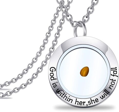 Zuo Bao Christian Gift Mustard Seed Necklace Inspirational Religious Bible Verse Jewelry Gift For Woman Girls in Saudi Arabia