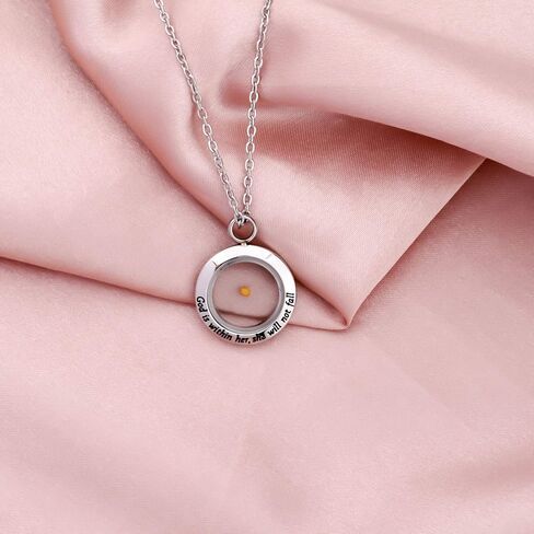 Zuo Bao Christian Gift Mustard Seed Necklace Inspirational Religious Bible Verse Jewelry Gift For Woman Girls in Saudi Arabia