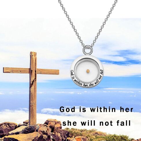 Zuo Bao Christian Gift Mustard Seed Necklace Inspirational Religious Bible Verse Jewelry Gift For Woman Girls in Saudi Arabia