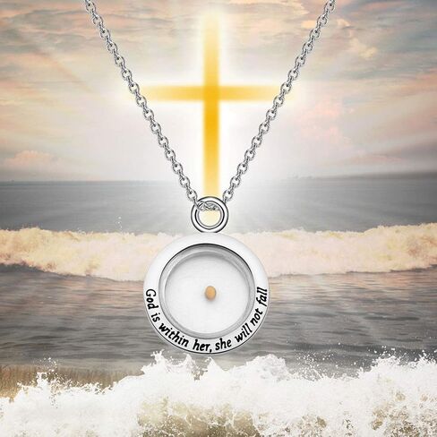 Zuo Bao Christian Gift Mustard Seed Necklace Inspirational Religious Bible Verse Jewelry Gift For Woman Girls in Saudi Arabia