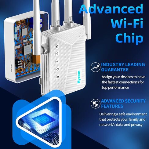 WiFi Extender Signal Booster for Home - Covers Up to 9,500 sq.ft, Easy Setup WiFi Repeater, Ultra-Stable Router Internet Booster, Faster Speed and Wider Cover in Kuwait