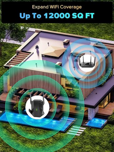 موسع AX3000 WiFi 6، معزز إشارة موسع WiFi ثنائي النطاق، معزز الإنترنت مع منفذ جيجابت إيثرنت، يغطي ما يصل إلى 12000 قدم مربع و99 جهازًا، سرعة أسرع وإعداد سهل، رمادي in Saudi Arabia