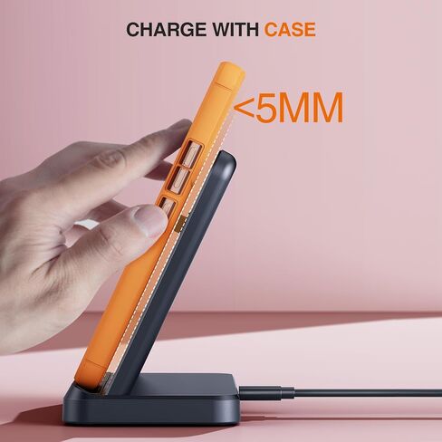 Wireless Charger for Samsung Charging Station Compatible for Galaxy Watch 7 6 Classic 5 Pro S24 S23 S22 Ultra Plus Z Fold Flip 6 5 4 3(NOT for Watch Ultra) in Saudi Arabia