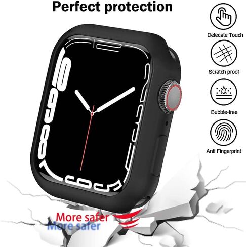 BOTOMALL 8 Pack Flexible Cover Bumpers Compatible with Apple Watch Case, TPU Lightweight Protective Kit for iWatch 40mm Series 6/5/4 SE3/2/1 in Kuwait