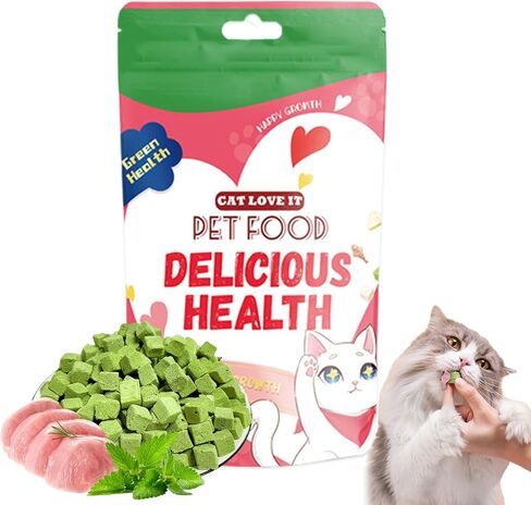 Cat Grass Teething Stick,Edible Natural Dried Cat Grass Treats,Cat Grass Teething Sticks for Indoor Cats,Cat Grass Chew Sticks for Teeth Cleaning and Hairball Remedy in Saudi Arabia