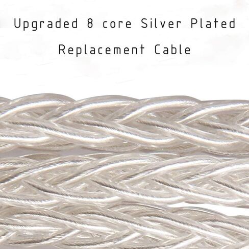 FEDAI Audio Earphone Cable 8 Core Silver Plated Replacement Cable, MMCX Cable Detachable Earphone Cable Replacement Earphone Wire for Shure 846 535 215 315 425 MAGAOSI K5 LZA4 A5 (3.5mm, MMCX) in Saudi Arabia