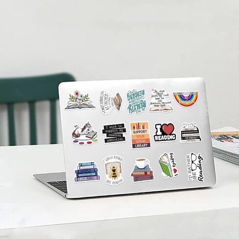 Book Stickers for Kindle and Case, Bookish & Pink Bookish Decals, Adult Spicy BookTok, Waterproof Bookish Vinyl Stickers for Laptop, Water Bottle, for Book Lovers (100PCS) in Saudi Arabia