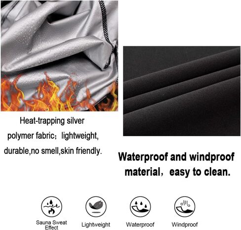 بدلة الساونا العرقية من لازاو للنساء للتمارين الرياضية وأكمام طويلة وسترة تنحيف الجسم للنساء والجري وممارسة الرياضة في صالة الألعاب الرياضية in Kuwait