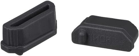 uxcell 20pcs Anti Dust Silicone Cover Port Protectors for Female Port 11mmx1.3mm Black in Saudi Arabia