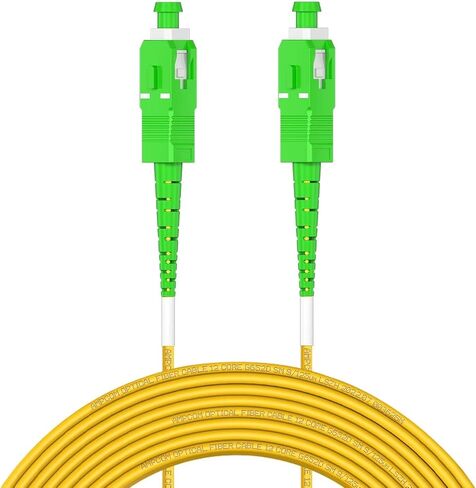 AMPCOM OS1/2 SC Fiber Optic Patch Cable Carrier-Grade, SC/APC to SC/APC Singlemode, 2.0mm, 9/125µ, Simplex, SMF, LSZH, 50m/ 165ft in Saudi Arabia