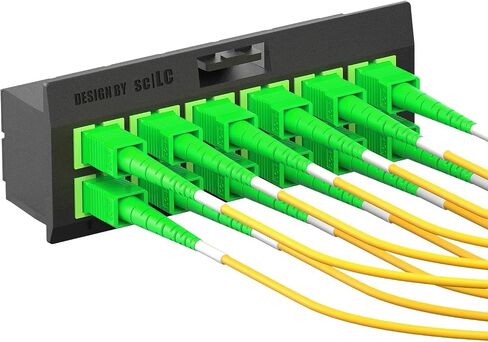 AMPCOM OS1/2 SC Fiber Optic Patch Cable Carrier-Grade, SC/APC to SC/APC Singlemode, 2.0mm, 9/125µ, Simplex, SMF, LSZH, 50m/ 165ft in Saudi Arabia