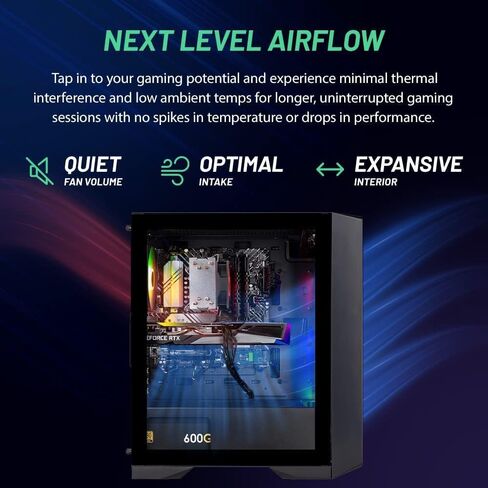 كمبيوتر سطح المكتب Skytech Blaze4 Mini Gaming، Ryzen 5 9600X 3.9 جيجا هرتز (5.4 جيجا هرتز Turbo Boost)، NVIDIA RTX 4060 Ti 8 جيجا GDDR6X، 1 تيرابايت SSD، 16 جيجا DDR5 RAM 5200، 650 وات ذهبي PSU، Wi-Fi، Win 11 Home in Kuwait