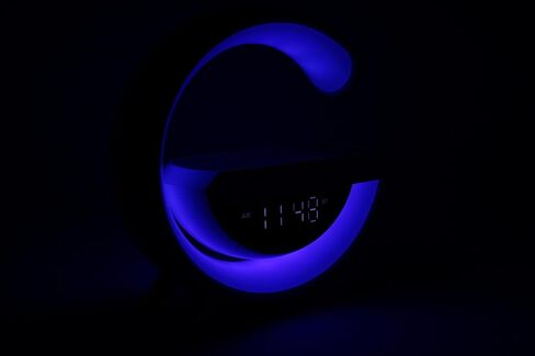 محطة شحن LED لاسلكية JASPERTRONICS™، منبه LED مع مصباح 6 في 1 واتصال بلوتوث in Kuwait