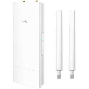 Cudy Outdoor AX3000 High Power WiFi 6 Access Point, IP65 Weather Proof, External High Power FEMs, Gigabit RJ45 Ports, Support 802.3at or 48~57V Passive PoE, Lightning Protection, MU-MIMO