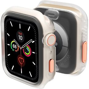 Adorve Rugged Shockproof Protective Case Designed for Apple Watch Case 40mm 41mm Series 9/8/7/6/5/4/SE, Soft TPU Bumper Apple Watch Cover, Full Edge Protection iWatch Cover Apple Watch Protector 40mm