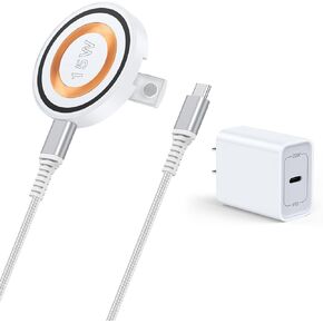 شاحن Samsung S24 FE اللاسلكي لجهاز Galaxy S24 S23 S22 S21 S20 Ultra Z Fold Flip 6 5، Pixel 9 8 7 6 Pro، لوحة شحن لاسلكية مغناطيسية سريعة 15 وات وكتلة USB C 20 وات لهاتف iPhone 16 15 14 13 Pro Max Plus in Kuwait