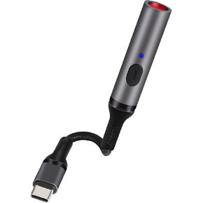 Electric Lighter USB-C Windproof Waterproof, Does Not Require Charging, Suitable for Outdoor Camping, Traveling, Daily Use Apple/Android Compatible in Saudi Arabia
