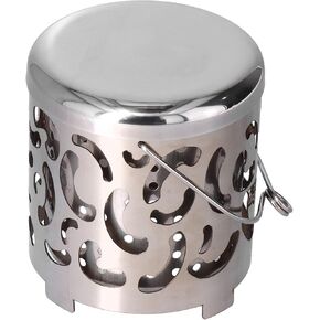 Camping Heating Cover, Outdoor Mini Warmer Cover Stainless Steel Camping Stove Portable Warming Stove Cover for Outdoor Backpackers Hiking Picnic Barbecue Camping Equipment