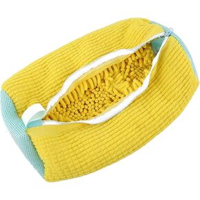 Shoe Washing Machine Bag Shoes Laundry Bag Shoe Washing Bag for Washing Machine Laundry Shoe Bag For Washer And Dryer Reusable Shoe Washing Bag for All Shoe Types And Sizes (YELLOW 2PCS)