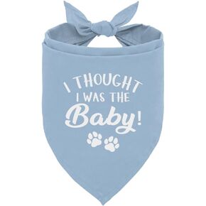 I Thought I was The Baby Dog Bandana, Baby Announcement Dog Bandana, Dog Bandana Pregnancy Announcement, Gender Reveal Dog Bandana, Pet Scarf Decorations Accessories, Gift for Dog Lover (D79)