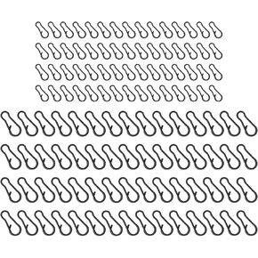 Create idea 120pcs Quick Change Clips 13mm 9mm Carp Fishing Tackle Snap Swivels Rigging Link Clips Carp Fishing Terminal Tackle for Freshwater Saltwater