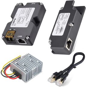 150W Starlink High Performance GigE PoE Injector Kit, Power Over Ethernet Injector Network Cable Adapter and DC 12 to 48V Boost Converter for Laptop, Starlink Ethernet Adapter