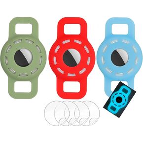 Airtag Cat Collar Holder Compatible with Apple Air Tag,Small Animals Pets Anti-Lost Pet Collar Id Tags for Air Tags,Anti Scratch Cat GPS Tags,Silicone Case for Cats Collar Finder Tracker Locator