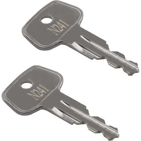 Car Rack Replacement Key N241 (2 Pcs) Fits for Thule Compatible Roof Racks, Cargo Box, Carriers, Crossbars Code N241