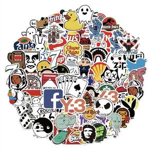 Trendy College Stickers for Water Bottles, Laptops, Planners – Fun College Party Decorations, Gifts for Students – Dorm Room and School Supplies