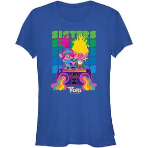 DREAMWORKS TROLLS Trolls Sis Boombox Girls Short Sleeve Tee Shirt