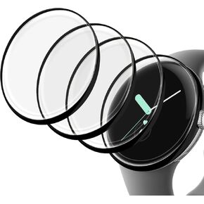 4 Pack Watch Screen Protector for Google Pixel Watch 3 45 mm, PMMA Film (Not Tempered Glass) Ultra Thin High Definition High Sensitivity Full Coverage Anti-Scratch in Kuwait