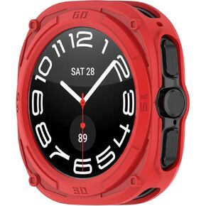 Compatible with Samsung Galaxy Watch Ultra 47mm Case, Ultra-Thin Bumper Protector Cover Replacement Shockproof Protective Case for Samsung Galaxy Watch Ultra 47mm Accessories (White)