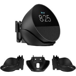 QUIDDITY Amazon Echo Spot 2024 Release Wall Mount Holder, ABS Shelf Wall Mount Stand with Built-in Wire Organizer, Durable and Easy to Install, Compatible with AMZ Echo Spot(White)