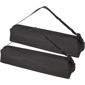 PATIKIL 27.56"x3.54" Tripod Carrying Case, 2Pack Oxford Cloth Padded Tripod Bag with Handles for Light Stands Tripod Photography Accessories, Black