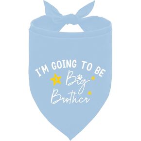I'm Going to Be a Big Brother Dog Bandana, Baby Blue Dog Bandana, Dog Bandana Pregnancy Announcement, Gender Reveal Dog Bandana, Baby Announcement Dog Bandana, Big Brother Dog Shirt (F15)