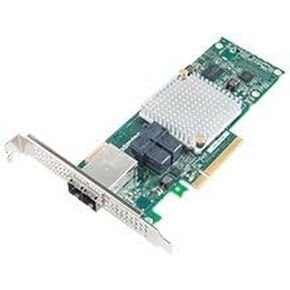 Adaptec Controller Card 2288500-R HBA 1000-8i8e 12Gb/s PCIEx8 MD2 Low Profile 8Internal/8External Port SAS/SATA Retail