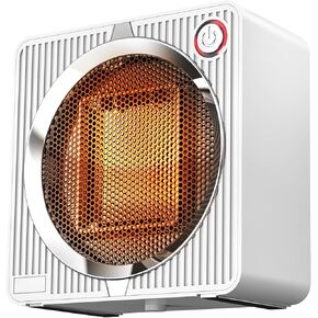 Electric Space Heater, Energy Efficient Portable Space Heaters for Indoor Use, PTC Ceramic Small Desk Heater, Overheating & Tip-Over Protection Mini Personal Heater for Offices Desk Camping Black