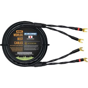 أفضل الكابلات في العالم 12 قدم - Canare 4S11 - درجة عشاق الصوت - كابل مكبر صوت فردي HiFi Star-Quad للقناة المركزية مع موصلات Eminence Gold Spade