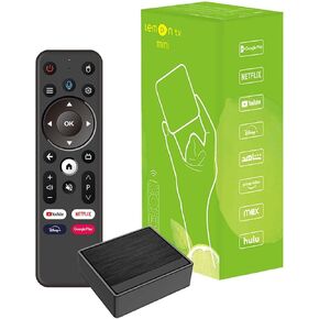 Lemon TV Mini Smart TV Box Android 12.0 Allwinner H618 Quad-Core 64bit 2GB RAM 16GB ROM with 5G WiFi 4K HD Media TV Box Streaming Android Box for Smart TV 2024 with BT 5.4 Remote Control (No Player)