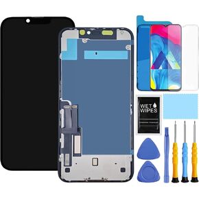 for iPhone 11 Screen Replacement for iPhone 11 Screen Replacement kit for iPhone 11 A2111 A2223 A2221 LCD Display digitizer Touch Screen Assembly with Repair Tools 6.1 inch Black