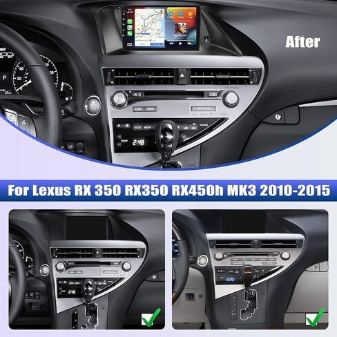 [2+64G] ستيريو سيارة AMprime Android 13 لسيارة Lexus RX 350 RX350 RX450h MK3 2010-2015 مع Carplay اللاسلكي وAndroid Auto، راديو سيارة بشاشة لمس 9 بوصة مع بلوتوث FM/RDS HiFi EQ WiFi GPS+كاميرا احتياطية in Saudi Arabia