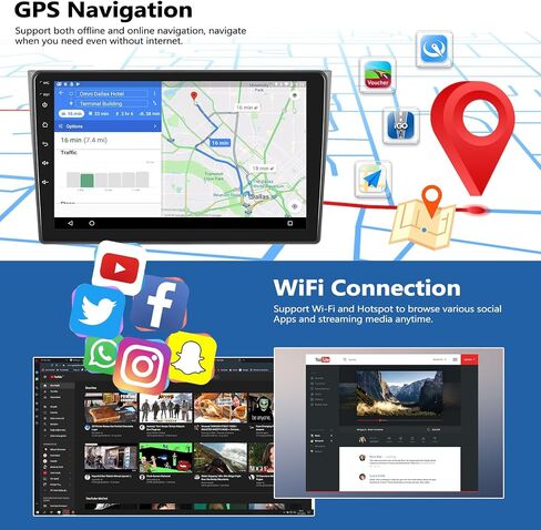 ستيريو سيارة 2G+32G لسيارة Mazda CX9 2007-2015 Android 13 راديو مع Carplay لاسلكي Android Auto 10.1 بوصة شاشة تعمل باللمس راديو سيارة بلوتوث مع نظام ملاحة GPS WiFi FM RDS وحدة رئيسية مع كاميرا احتياطية in Saudi Arabia