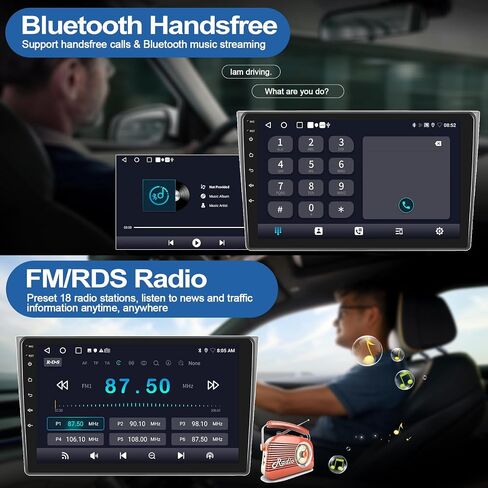 ستيريو سيارة 2G+32G لسيارة Mazda CX9 2007-2015 Android 13 راديو مع Carplay لاسلكي Android Auto 10.1 بوصة شاشة تعمل باللمس راديو سيارة بلوتوث مع نظام ملاحة GPS WiFi FM RDS وحدة رئيسية مع كاميرا احتياطية in Saudi Arabia