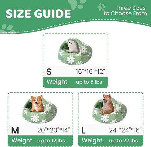 Calming Dog Beds & Cat Cave Bed with Hooded Cover, Removable Washable Cute Round Beds Cozy Nook Donut Dog Bed for Small Medium Pets Anti-Slip Improved Sleep(Blue Sky,20" x 20") in Saudi Arabia
