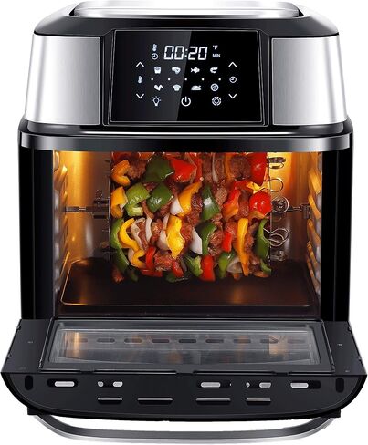 GoWISE USA 17-Quart Air Fryer & Food Dehydrator - 5 Drying Trays plus 6 Additional Accessories - Perfect for Drying Beef Jerky, Herbs, Fruit, Vegetables, Dog Treats in Saudi Arabia