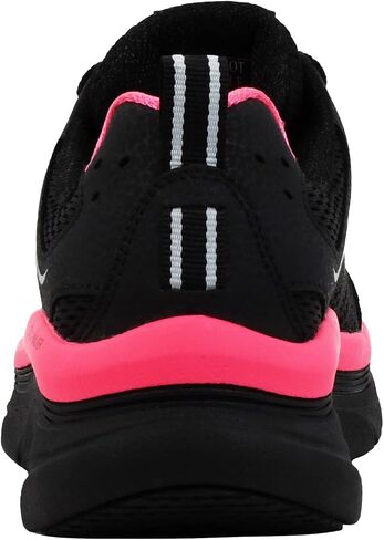 Skechers Women's D'lux Walker - Infinite Motion Shoes, Black/Hot Pink, 10 M in Saudi Arabia