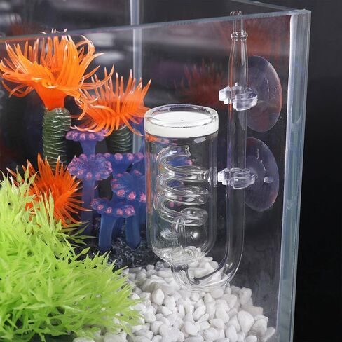 Vctitil CO2 الناشر CO2 رذاذ الناشر مع مشبك كأس الشفط لحوض السمك النباتات الحية مضخة الهواء الملحقات in Kuwait